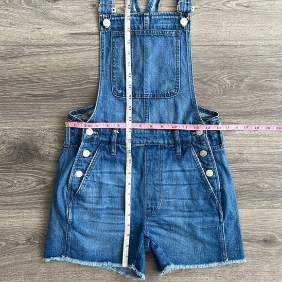 MADEWELL Adirondack Short Overalls XXS Denville Blue Denim Shortalls Festival - Picture 11 of 12